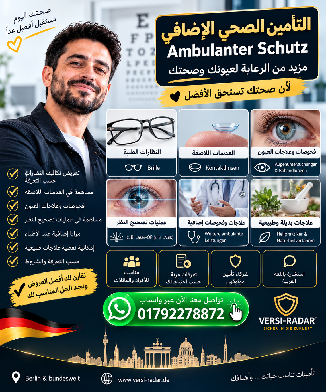التأمين الصحي الإضافي في ألمانيا – Ambulante Zusatzversicherung